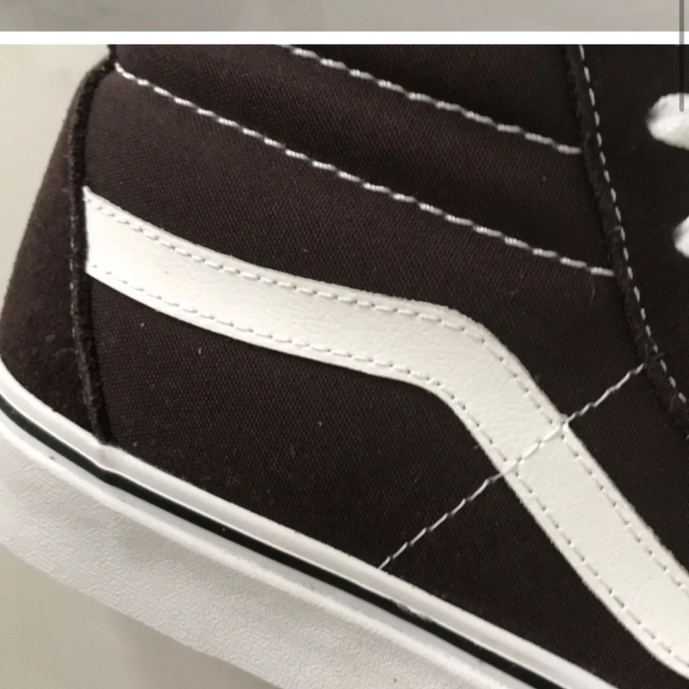 Vans sk8-hi sneaker shoes chocolate torte brown canvas suede - Picture 8 of 8